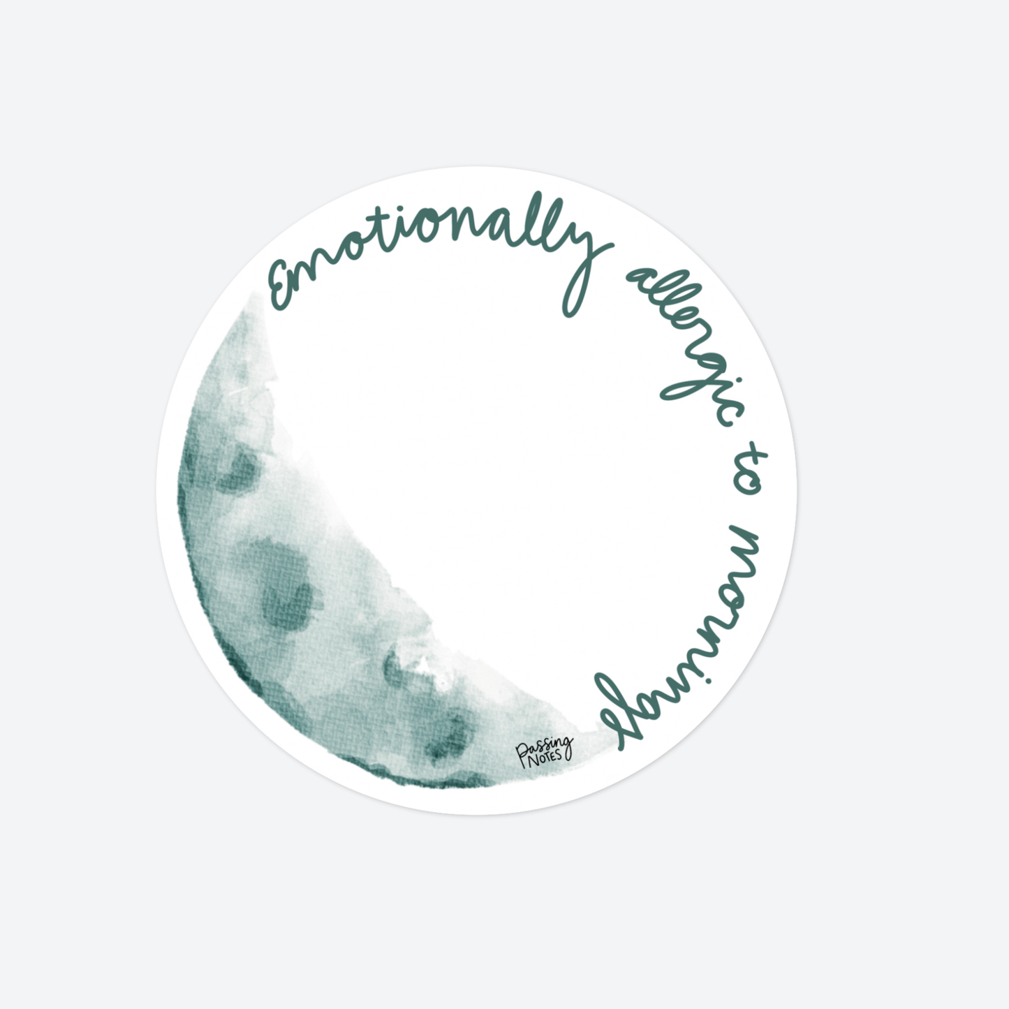 Allergic To Mornings Sticker