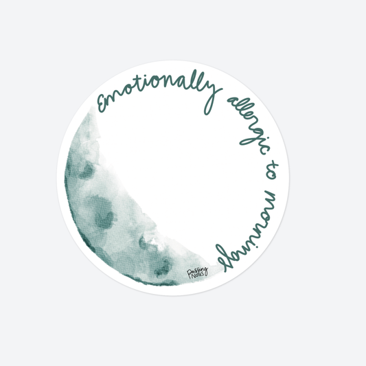 Allergic To Mornings Sticker